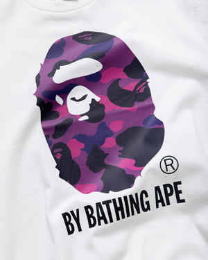 A Bathing Ape Color Camo By Bathing Ape Tee - White/Purple