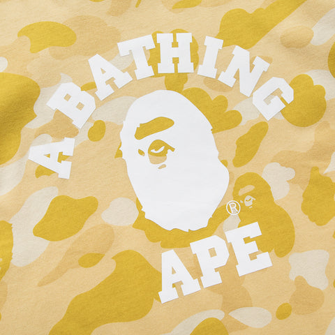 A Bathing Ape Color Camo College Tee - Yellow