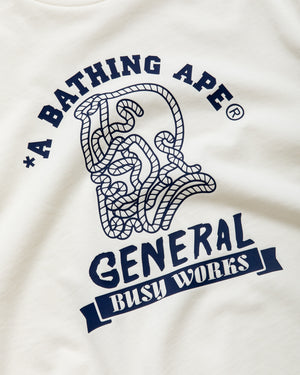 A Bathing Ape General College Tee - Ivory