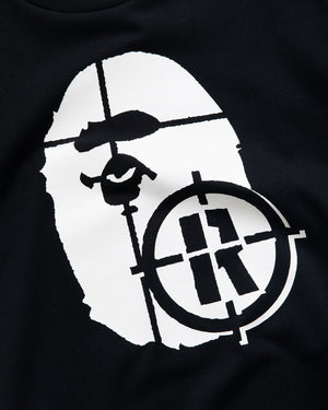A Bathing Ape Hunting Ape Head Tee - Black