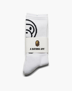 A Baby Milo Socks - White