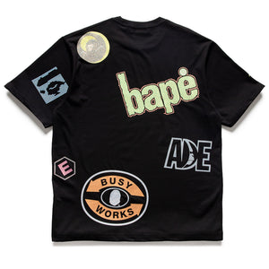 A Bathing Ape Multi Archive Motif Tee - Black