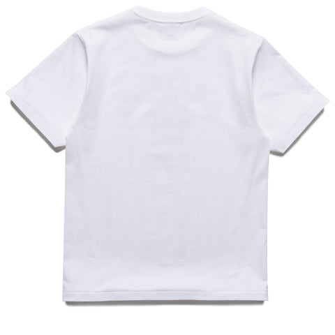 A Bathing Ape Multi Pixel Camo College Tee - White/Black