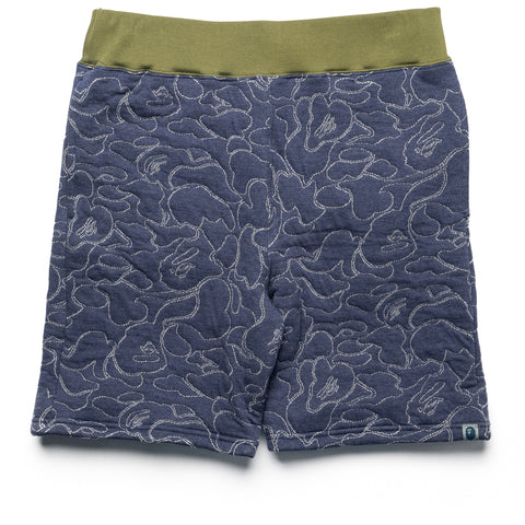 A Bathing Ape ABC Camo Sweatshorts - Navy