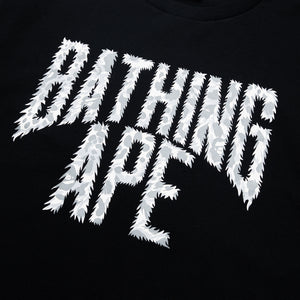 A Bathing Ape Wild Leopard Pattern NYC Logo Tee - Black/Gray