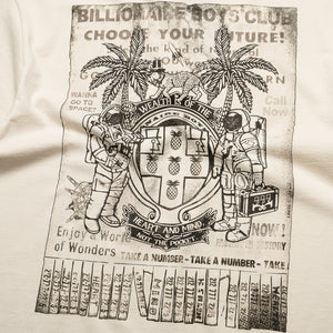 Billionaire Boys Club Call Now SS Tee - Gardenia