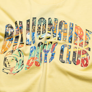Billionaire Boys Club Curve Logo SS Tee - Lemon Meringue