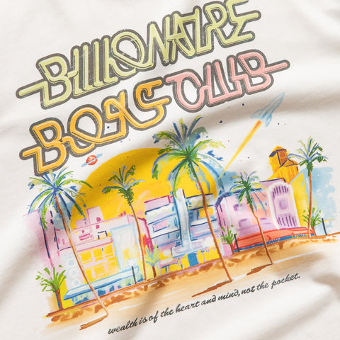Billionaire Boys Club Miami Knit Baseball Tee - Whisper White