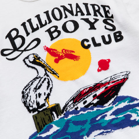 Billionaire Boys Club Pelican Knit Tee - White