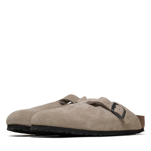Women's Birkenstock Boston Soft Footbed Suede - Oyster Tonal