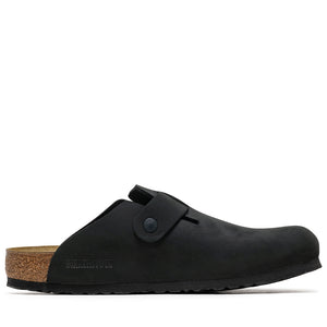 Birkenstock Boston Wire Buckle Nubuck - Black