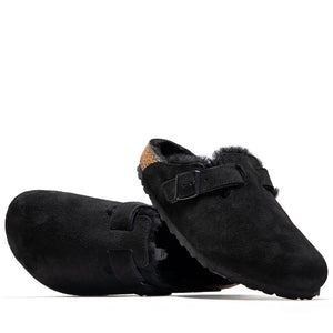Birkenstock Boston Shearling Suede - Black