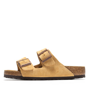 Women's Birkenstock Arizona Suede - Latte Cream