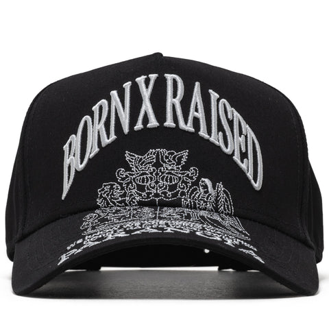 Born x Raised Paranoia Crest Snapback - Black