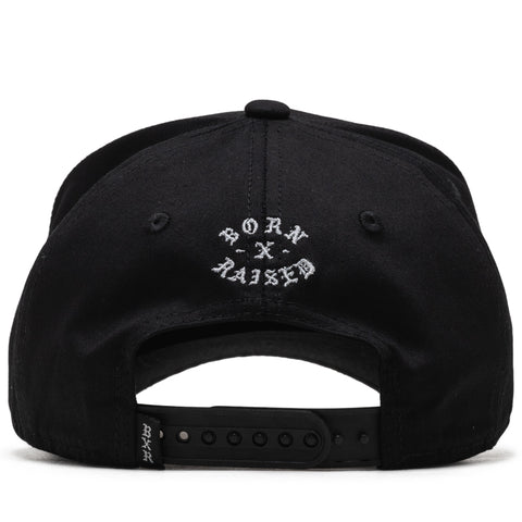 Born x Raised Paranoia Crest Snapback - Black