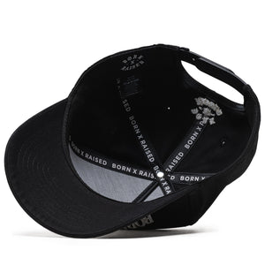 Born x Raised Paranoia Crest Snapback - Black