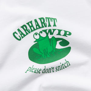 Carhartt WIP Dont Snitch Tee - White