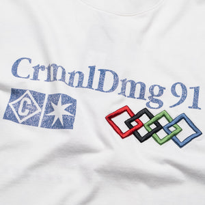 Criminal Damage Registration Tee - White
