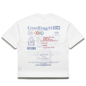 Criminal Damage Registration Tee - White