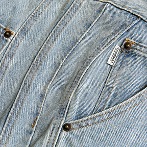 Criminal Damage Wavy Denim Jeans - Washed Blue
