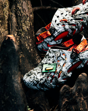 Politics x Crocs Echo II 'Watch Your Step' - Espresso/Multi