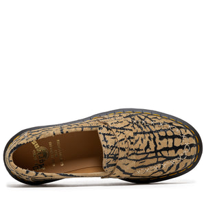 Dr. Martens Delapre Wild Embossed Suede Penny Loafer - Teak/Black