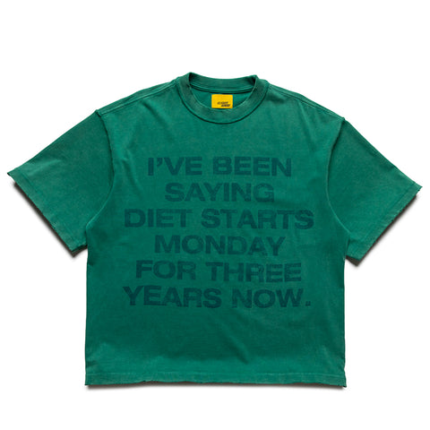 Diet Starts Monday 3 Year Tee - Olive