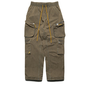 Diet Starts Monday Contrast Cargo Pants - Military Olive