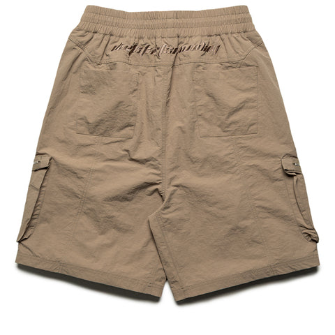 Diet Starts Monday Nylon MX Shorts - Taupe