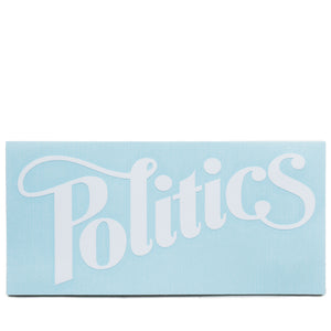 Politics Decals (4 Pack) - White/Black