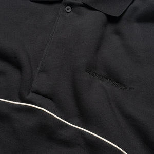 Fear Of God Essentials Active Trace 3/4 Sleeve Polo Sweatshirt - Vintage Black