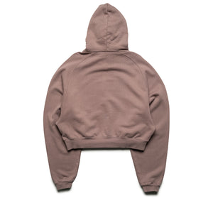 Women's Fear Of God Essentials Campus 90's Cropped Raglan Hoodie - Faded Mauve