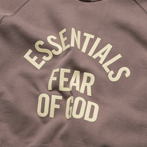 Women's Fear Of God Essentials Campus 90's Cropped Raglan Hoodie - Faded Mauve