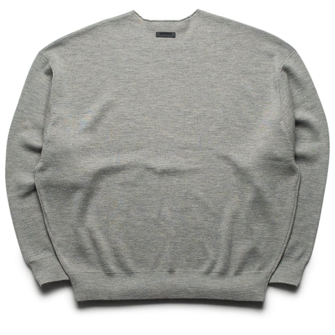 Fear Of God Essentials Merino L/S Crewneck Sweater - Concrete Heather