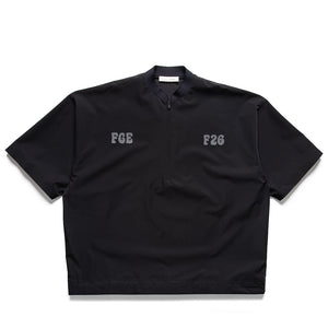 Fear Of God Essentials Half Zip Baseball Shirt - Vintage Black