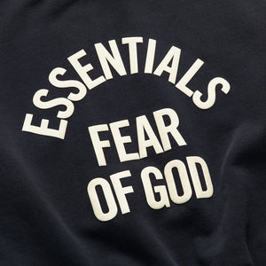 Kids Fear Of God Essentials Campus 90's Crewneck - Faded Black