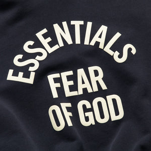 Kids Fear Of God Essentials Campus 90's Hoodie - Faded Black