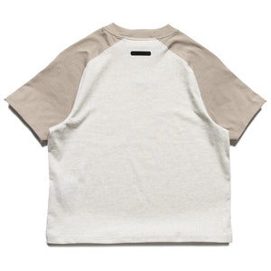 Kids Fear Of God Essentials Signature Baseball Tee - Oatmeal/Seal