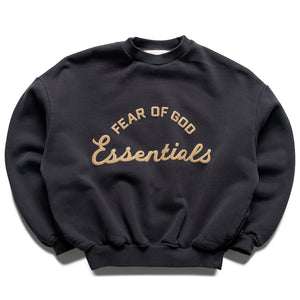 Kids Fear Of God Essentials Training 90's Crewneck - Faded Black