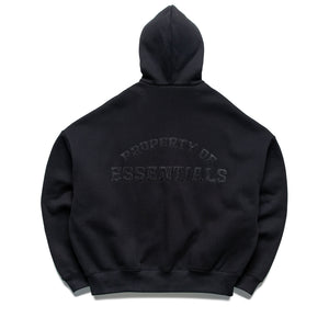 Fear Of God Essentials Property Lounge Half Zip Hoodie - Black