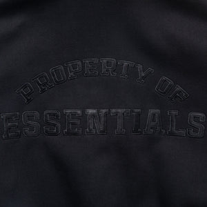 Fear Of God Essentials Property Lounge Half Zip Hoodie - Black