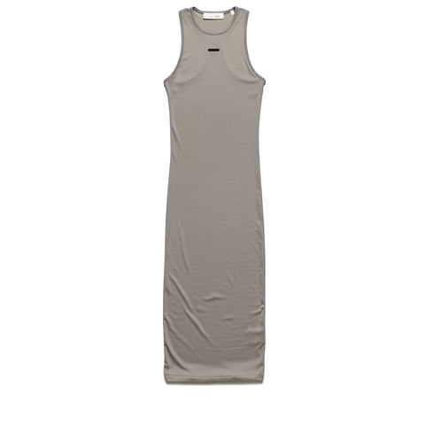 Women's Fear Of God Essentials Soft Rib Racerback Dress - Seal