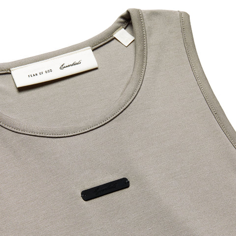 Women's Fear Of God Essentials Soft Rib Racerback Dress - Seal