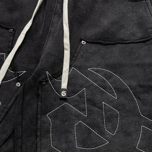 Godspeed New York Carpenter Distressed Shorts - Black