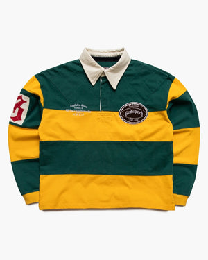 Godspeed New York Classic Field Rugby Shirt - Green/Yellow