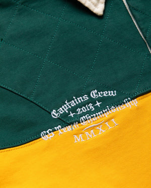 Godspeed New York Classic Field Rugby Shirt - Green/Yellow