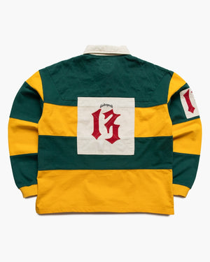 Godspeed New York Classic Field Rugby Shirt - Green/Yellow