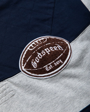 Godspeed New York Classic Field Rugby Shirt - Navy/Heather