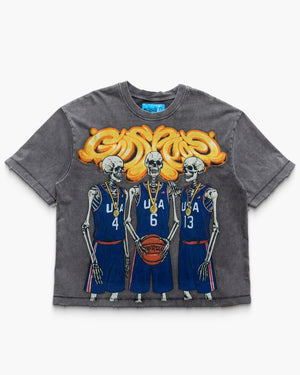 Godspeed New York Dream Team T-Shirt - Grey Wash