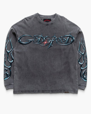 Godspeed New York New Age Reloaded LS T-Shirt - Grey Wash